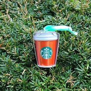 Red Ceramic Starbucks Holiday Ornament